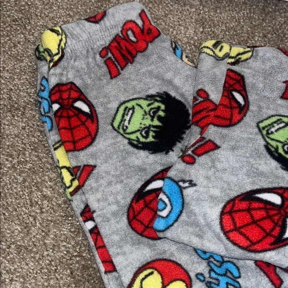 Marvel Kids Pajama Set - Gray with Red, Green, Yellow Accents, Like New - Picture 3 of 5